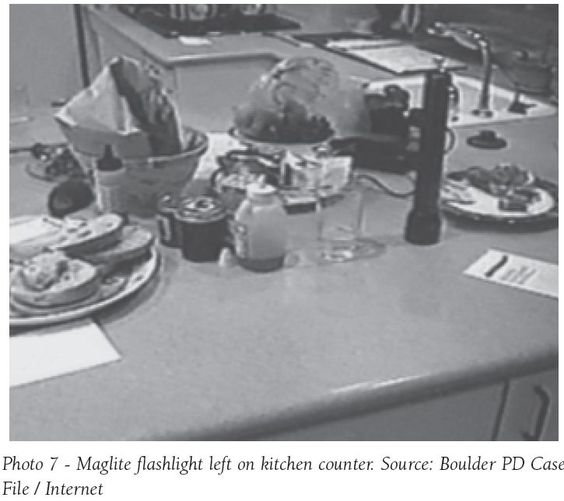 Maglight on kitchen counter