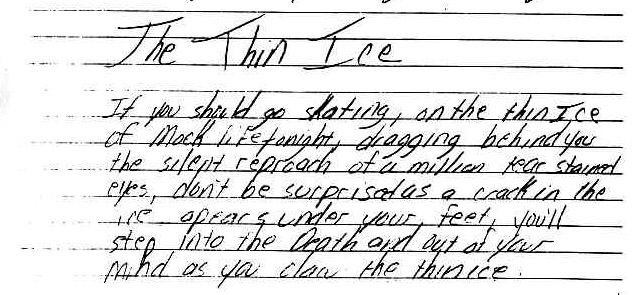 Damiens writings part of exhibit 500