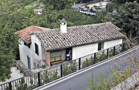 A VIEW OF THE HOUSE WHERE BRITISH STUDENT MEREDITH KERCHER WAS KILLED IN NOVEMBER 2007, IN PERUGIA