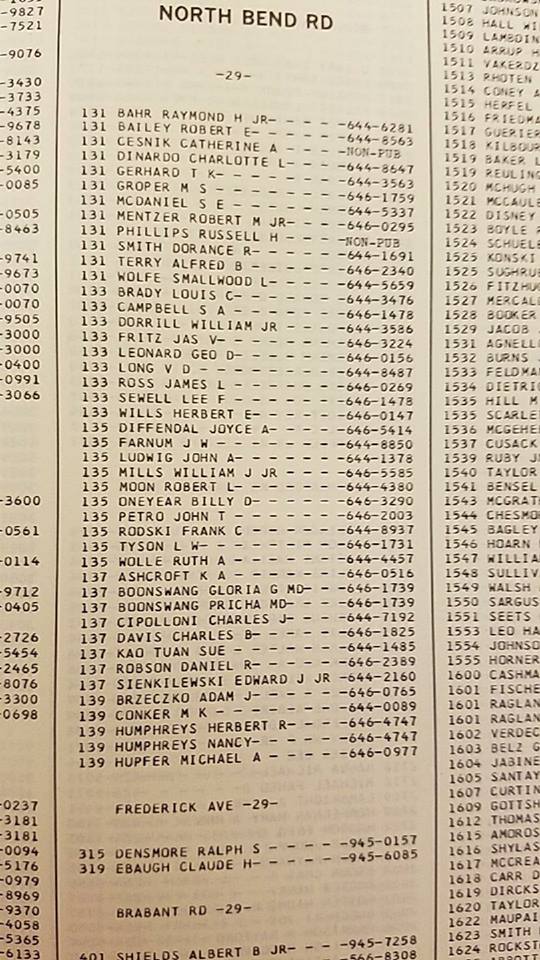 residents of north bend rd