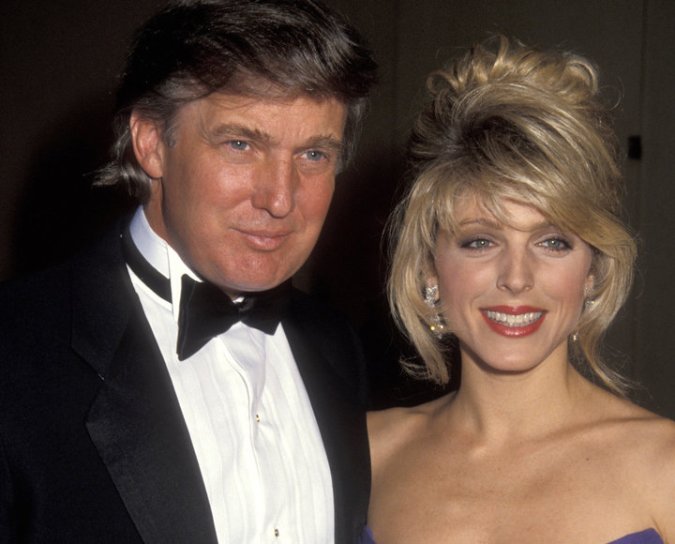 Donald Trump and Marla Maples